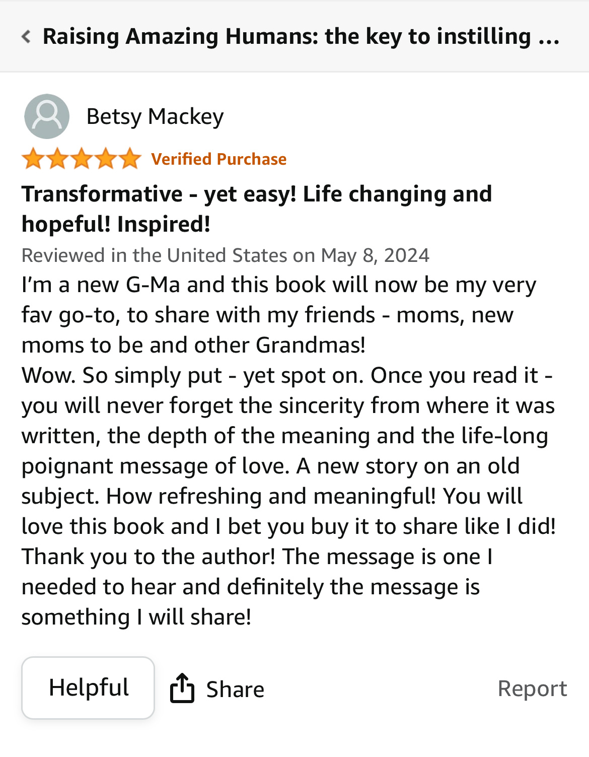 Betsy Amazon Review